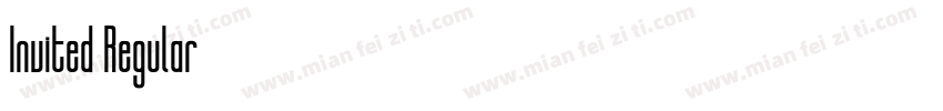 Invited Regular字体转换